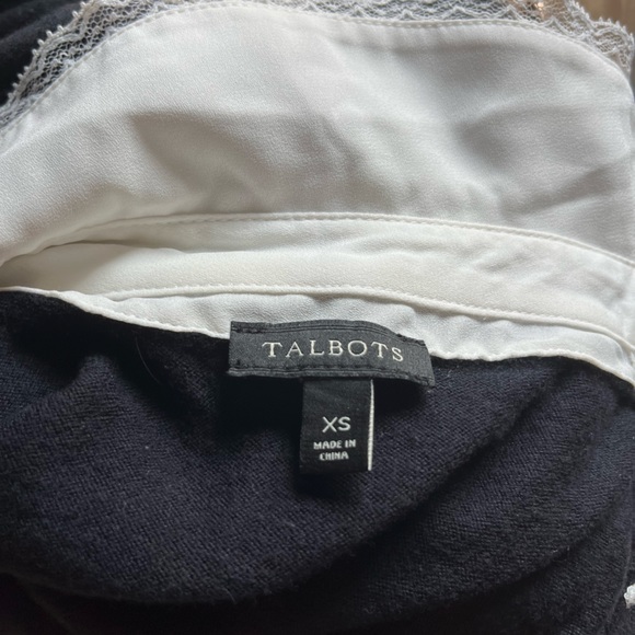 Black Talbots sweater with white collar - Picture 2 of 3